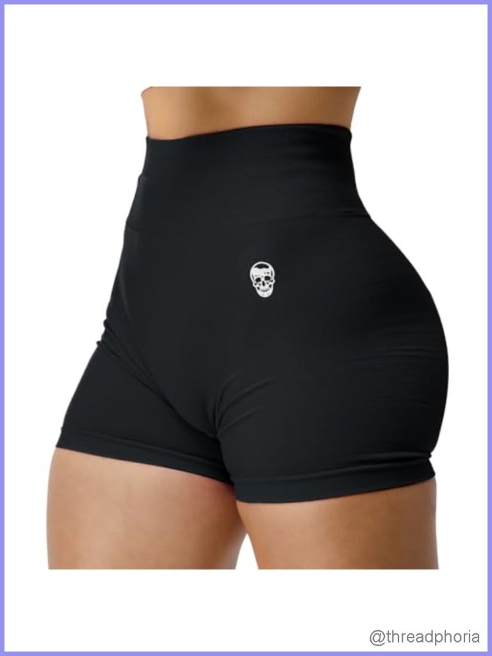 Seamless Biker Shorts Athletic High Waist 4-Way Stretch Gym Running Yoga